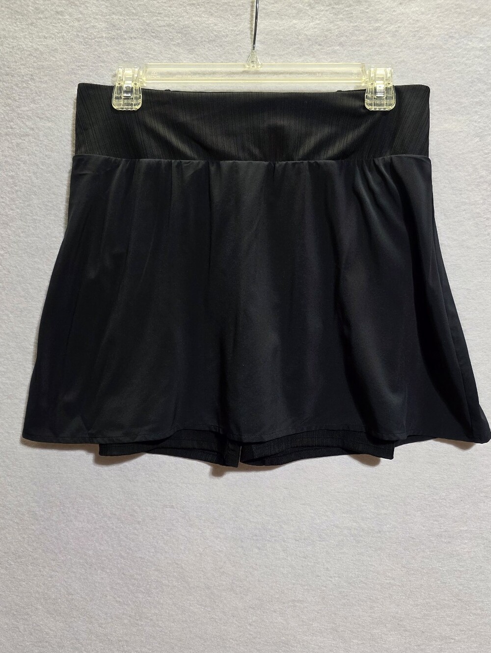 SMARTWOOL BLACK MERINO WOOL LINED ATHLETIC SKORT SKIRT SZ M
